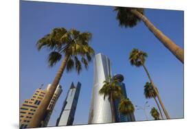 Qatar, Doha, Doha Bay, West Bay Skyscrapers from the Corniche, Morning-Walter Bibikow-Mounted Premium Photographic Print