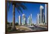 Qatar, Doha, Doha Bay, West Bay Skyscrapers, Morning-Walter Bibikow-Framed Photographic Print