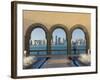 Qatar, Doha, Doha Skyline from Museum of Islamic Art-Alan Copson-Framed Photographic Print