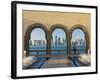 Qatar, Doha, Doha Skyline from Museum of Islamic Art-Alan Copson-Framed Photographic Print