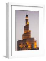 Qatar, Doha, FANAR, Qatar Islamic Cultural Center, dusk-Walter Bibikw-Framed Photographic Print