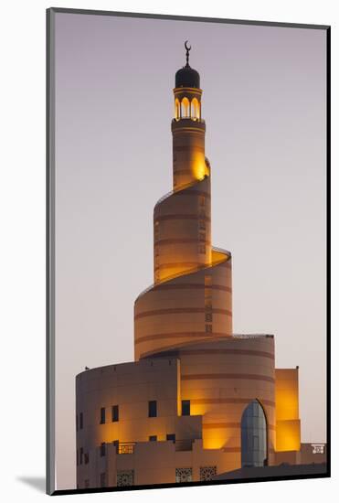 Qatar, Doha, FANAR, Qatar Islamic Cultural Center, dusk-Walter Bibikw-Mounted Photographic Print