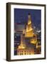 Qatar, Doha, Fanar, Qatar Islamic Cultural Center, Elevated View, Dusk-Walter Bibikow-Framed Photographic Print