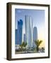 Qatar, Doha, Left to Right Palm Tower, Al Bidda Tower and Burj Qatar-Alan Copson-Framed Photographic Print