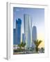 Qatar, Doha, Left to Right Palm Tower, Al Bidda Tower and Burj Qatar-Alan Copson-Framed Photographic Print