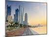 Qatar, Doha, Left to Right Palm Tower, Al Bidda Tower and Burj Qatar-Alan Copson-Mounted Photographic Print