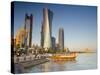 Qatar, Doha, Left to Right Palm Tower, Al Bidda Tower and Burj Qatar-Alan Copson-Stretched Canvas