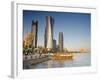 Qatar, Doha, Left to Right Palm Tower, Al Bidda Tower and Burj Qatar-Alan Copson-Framed Photographic Print