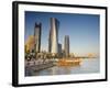 Qatar, Doha, Left to Right Palm Tower, Al Bidda Tower and Burj Qatar-Alan Copson-Framed Photographic Print