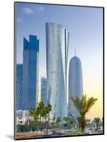 Qatar, Doha, Left to Right Palm Tower, Al Bidda Tower and Burj Qatar-Alan Copson-Mounted Photographic Print