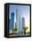 Qatar, Doha, Left to Right Palm Tower, Al Bidda Tower and Burj Qatar-Alan Copson-Framed Stretched Canvas