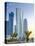 Qatar, Doha, Left to Right Palm Tower, Al Bidda Tower and Burj Qatar-Alan Copson-Stretched Canvas