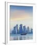 Qatar, Doha, Looking Across Doha Bay To Skyscrapers of West Bay-Jane Sweeney-Framed Photographic Print