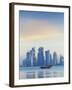 Qatar, Doha, Looking Across Doha Bay To Skyscrapers of West Bay-Jane Sweeney-Framed Photographic Print