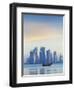 Qatar, Doha, Looking Across Doha Bay To Skyscrapers of West Bay-Jane Sweeney-Framed Photographic Print