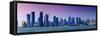 Qatar, Doha, Modern Skyline-Alan Copson-Framed Stretched Canvas