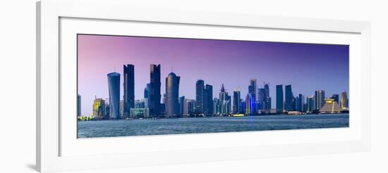 Qatar, Doha, Modern Skyline-Alan Copson-Framed Photographic Print