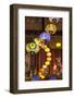 Qatar, Doha, Souq Waqif, Redeveloped Bazaar Area, Traditional Lamps-Walter Bibikow-Framed Photographic Print