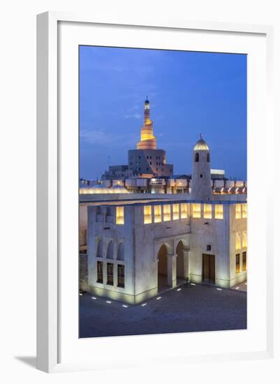 Qatar, Doha, the Spiral Mosque of the Kassem Darwish Fakhroo Islamic Centre in Doha-Gavin Hellier-Framed Photographic Print