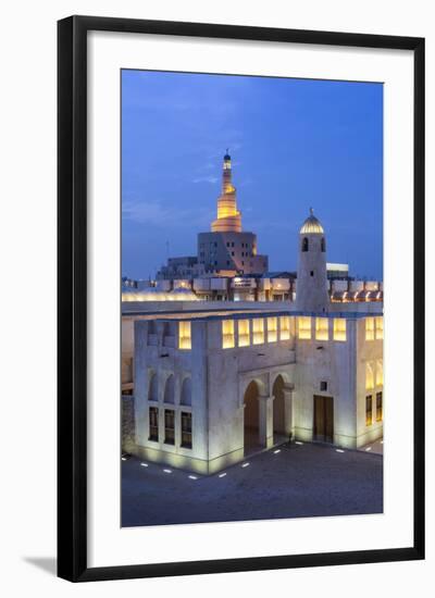 Qatar, Doha, the Spiral Mosque of the Kassem Darwish Fakhroo Islamic Centre in Doha-Gavin Hellier-Framed Photographic Print