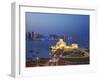 Qatar, Doha, Traffic at Roundabout Infont of the Museum of Islamic Art at Night-Jane Sweeney-Framed Photographic Print