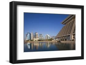 Qatar, Doha, West Bay City Skyline-Walter Bibikow-Framed Photographic Print