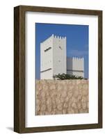 Qatar, Umm Salal Mohammed, 19th Century Barzan Tower and Fort-Walter Bibikow-Framed Photographic Print