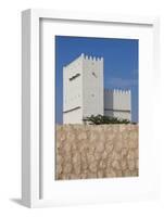 Qatar, Umm Salal Mohammed, 19th Century Barzan Tower and Fort-Walter Bibikow-Framed Photographic Print