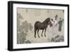 Qazaq présentant len tribut leurs chevaux à l'empereur Qianlong-Giuseppe Castiglione-Framed Giclee Print