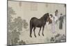 Qazaq présentant len tribut leurs chevaux à l'empereur Qianlong-Giuseppe Castiglione-Mounted Giclee Print