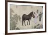 Qazaq présentant len tribut leurs chevaux à l'empereur Qianlong-Giuseppe Castiglione-Framed Giclee Print