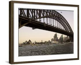 Qe2 Arriving in Sydney Harbour, New South Wales, Australia-Mark Mawson-Framed Photographic Print