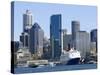 Qe2 in Sydney Harbour, New South Wales, Australia-Mark Mawson-Stretched Canvas