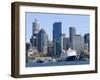 Qe2 in Sydney Harbour, New South Wales, Australia-Mark Mawson-Framed Photographic Print