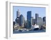 Qe2 in Sydney Harbour, New South Wales, Australia-Mark Mawson-Framed Photographic Print