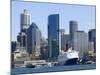 Qe2 in Sydney Harbour, New South Wales, Australia-Mark Mawson-Mounted Photographic Print