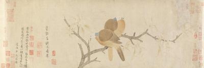 Doves and Pear Blossoms after Rain-Qian Xuan-Framed Premium Giclee Print