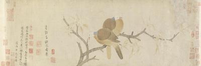 Doves and Pear Blossoms after the Rain-Qian Xuan-Framed Giclee Print