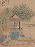 Wang Xizhi watching geese, Handscroll. c.1295-Qian Xuan-Framed Stretched Canvas