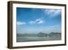 Qiantang River, Hills and High Rises of Hangzhou, Zhejiang, China-Andreas Brandl-Framed Photographic Print