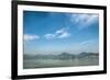 Qiantang River, Hills and High Rises of Hangzhou, Zhejiang, China-Andreas Brandl-Framed Photographic Print