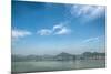 Qiantang River, Hills and High Rises of Hangzhou, Zhejiang, China-Andreas Brandl-Mounted Photographic Print