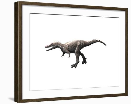 Qianzhousaurus Dinosaur-null-Framed Art Print