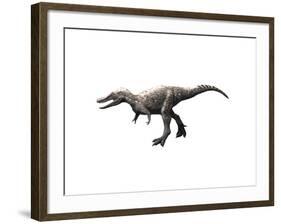 Qianzhousaurus Dinosaur-null-Framed Art Print