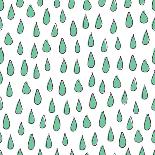 Seamless Pattern. Vector Background with Drops. Design for Prints, Shirts and Posters.-Qilli-Framed Art Print