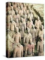 Qin Shi Huang Di Mausoleum with Terracotta Warriors, Xi'An, China-Miva Stock-Stretched Canvas