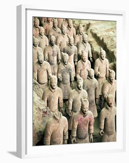 Qin Shi Huang Di Mausoleum with Terracotta Warriors, Xi'An, China-Miva Stock-Framed Premium Photographic Print