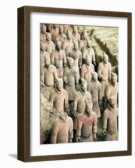 Qin Shi Huang Di Mausoleum with Terracotta Warriors, Xi'An, China-Miva Stock-Framed Photographic Print