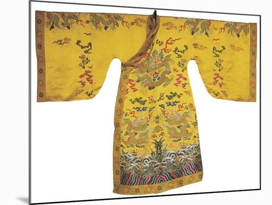 Qing Dynasty Dragon Robe of Ryukyu King-null-Mounted Photographic Print