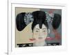 Qing Dynasty Woman with Butterfly, 2015-Susan Adams-Framed Giclee Print